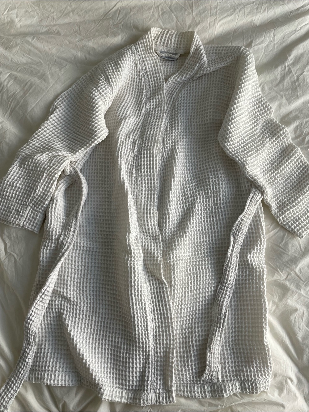 Parachute White Waffle-Knit Robe